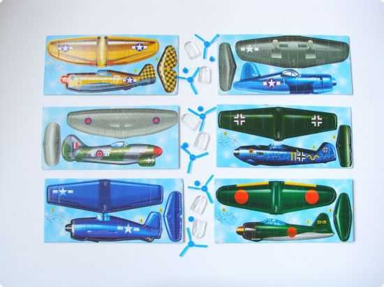 Set 6 avioane 3D puzzle