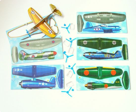 Set 6 avioane 3D puzzle