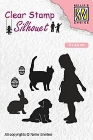 Set 6 stampile din silicon - Silhouette - Animal lover
