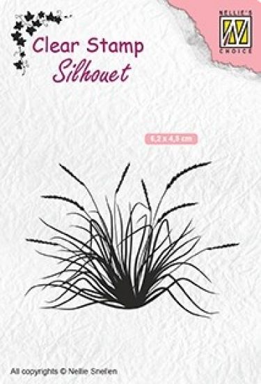 Stampila din silicon - Silhouette - Blooming grass 2