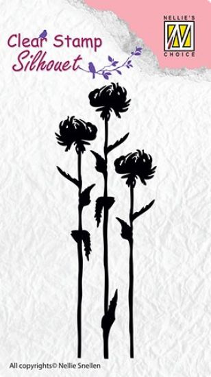 Stampila din silicon - Silhouette - Flower-7