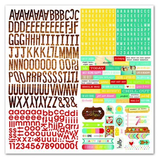 Coala cu stickere din hartie, 30,5 x 30,5 cm - Simple Stories - Good Day Sunshine