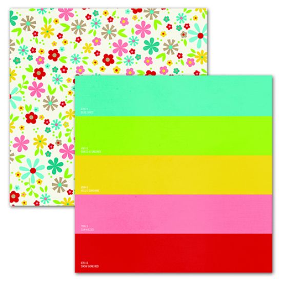 Coala hartie cu 2 fete diferit imprimate, 30,5 x 30,5 cm - Simple Stories - Shade of Summer