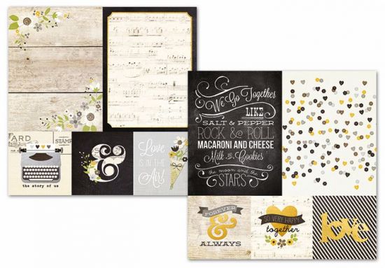 Coala hartie cu 2 fete diferit imprimate, 30,5 x 30,5 cm - Simple Stories - The Story of Us