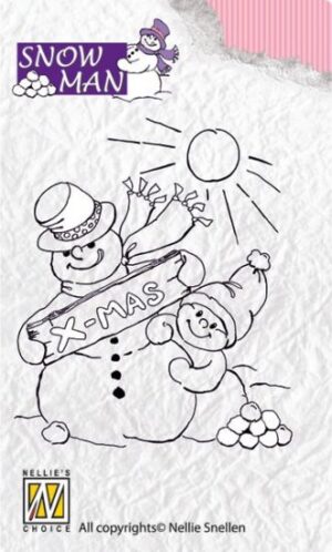 Stampila din silicon Snowmen - Snowy Christmas wishes