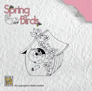 Stampila din silicon Spring Birds - My birdhouse