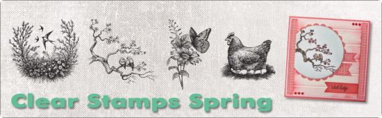 Stampila din silicon - Spring - Spring is in the air