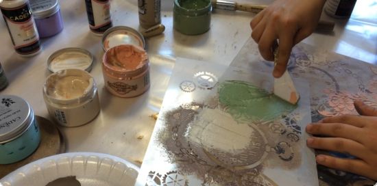 Vopsea pasta - Style Matt Shabby Chic Relief Paste - Light Yellow