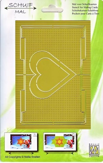 Sablon felicitare Sliding Card - Heart