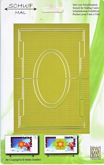 Sablon felicitare Sliding Card - Oval