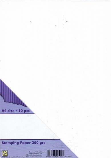 Set 10 coli hartie A4, 200 g/m2 - Stamping paper