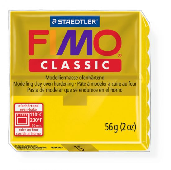 Pasta de modelaj Fimo Classic  56 g - Galben Gold