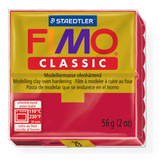 Pasta de modelaj Fimo Classic  56 g - Carmin