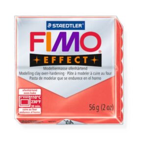 Pasta de modelaj Fimo Effect 56 g - Transparent Rosu