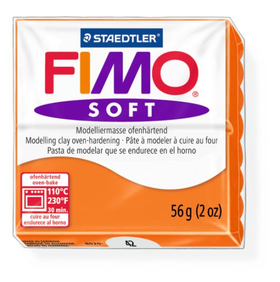 Pasta de modelaj Fimo Soft 56 g - Tangerine