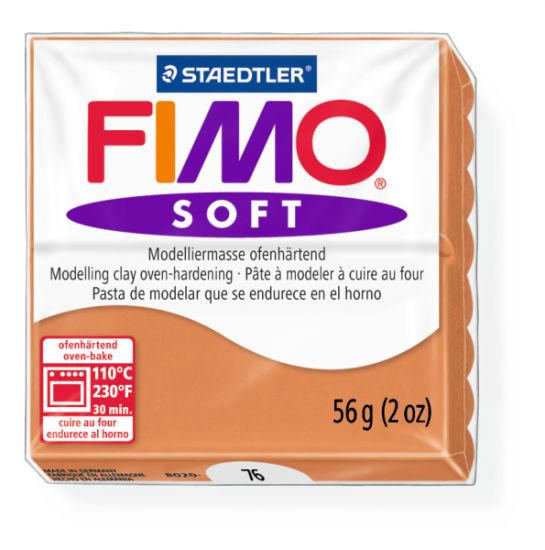 Pasta de modelaj Fimo Soft 56 g - Coniac
