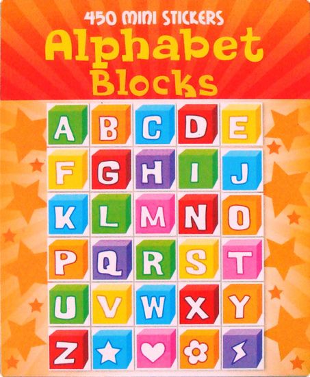 Carnetel 450 stickere - Aphabet Blocks