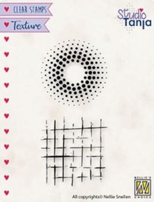 Set 2 stampile din silicon pentru textura - Dots and Lines