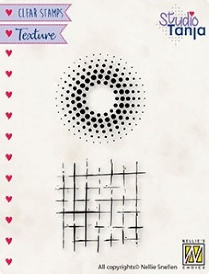Set 2 stampile din silicon pentru textura - Dots and Lines