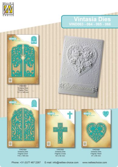 Set 4 matrite Vintasia Filigree- Tree