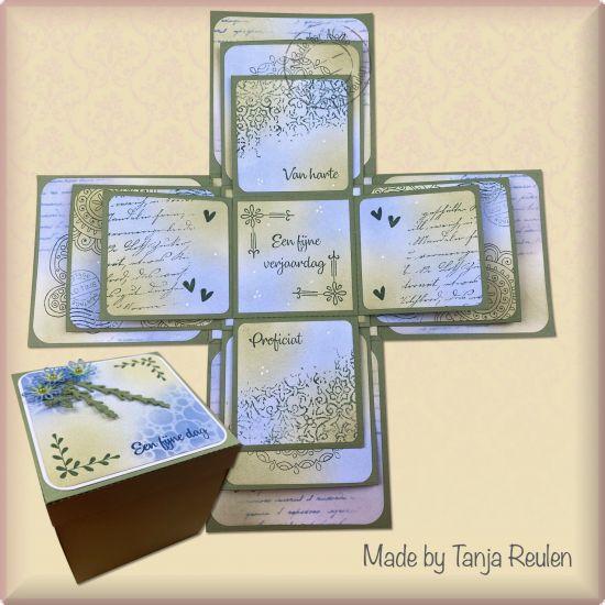 Set 18 matrite pentru cutii - Wrapping Dies - Exploding box with lid