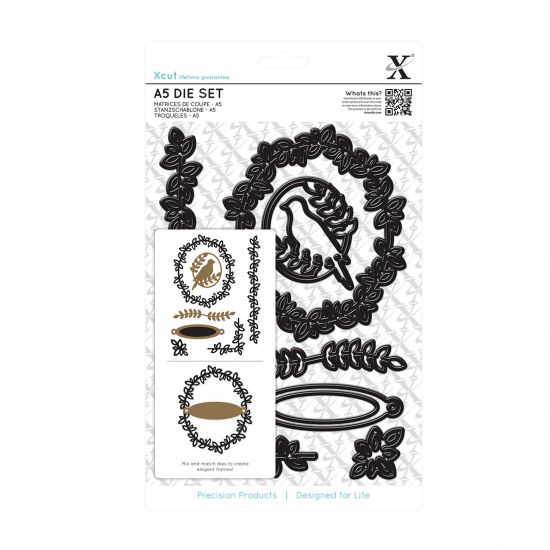Set 8 matrite pentru taiat - Leaf Borders