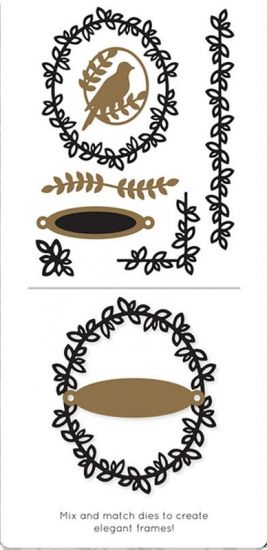 Set 8 matrite pentru taiat - Leaf Borders