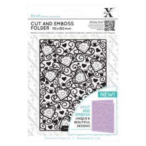 Matrita pentru taiat si embosat 15 x 10 cm - Heart Pattern