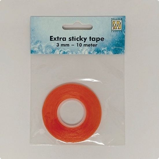 Banda dublu adeziva transparenta Extra sticky tape, 3 mm, lungime 10 metri