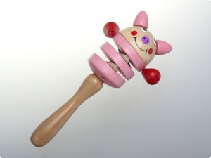 Instrument muzical castanieta felii - Porcusor roz