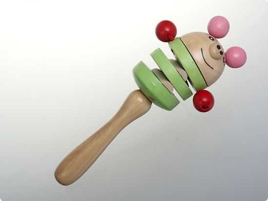 Instrument muzical castanieta felii - Porcusor verde