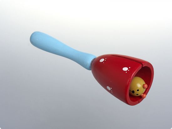 Instrument muzical clopotel cu maner bleu - Urs