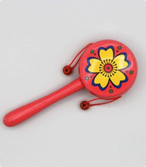 Instrument muzical tobita cu 2 bile - Floare