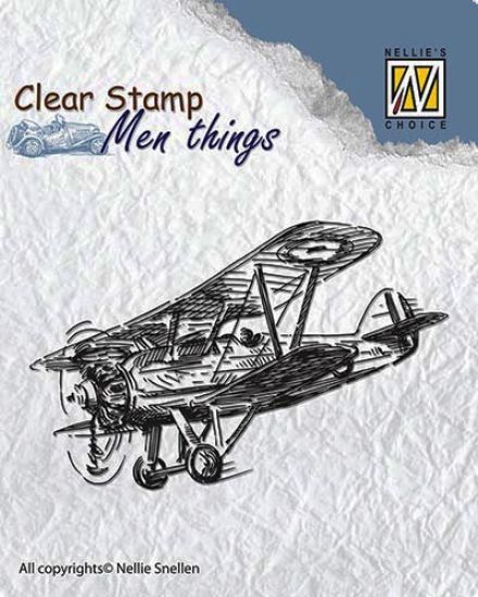 Stampila din silicon - Men Things - Aeroplane