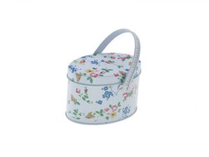 Cutie din metal, ovala cu maner - Different Flowers