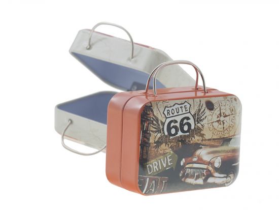 Cutie din metal cu manere si balama - Route 66 Drive
