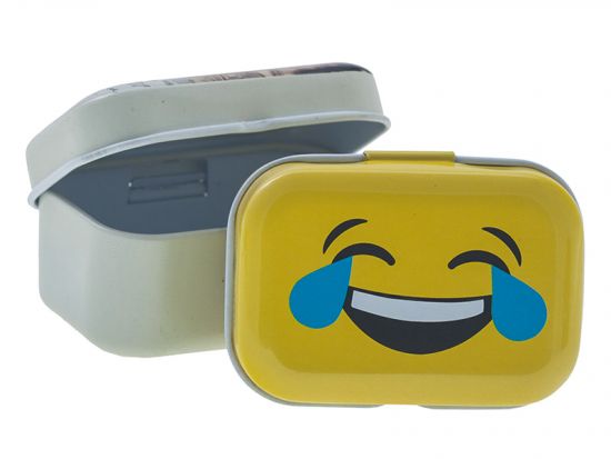 Cutie dreptunghiulara din metal cu balama - Emoji