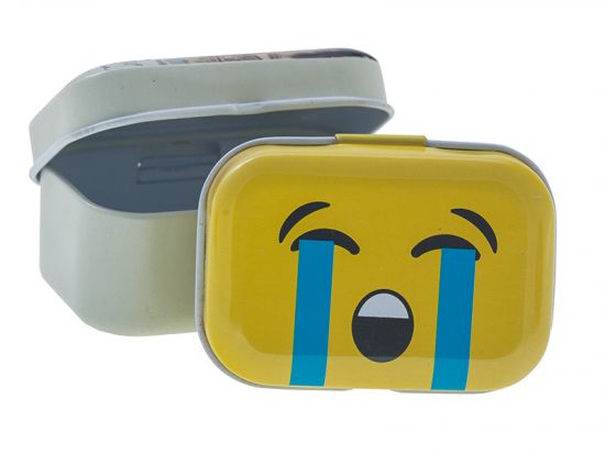 Cutie dreptunghiulara din metal cu balama - Emoji