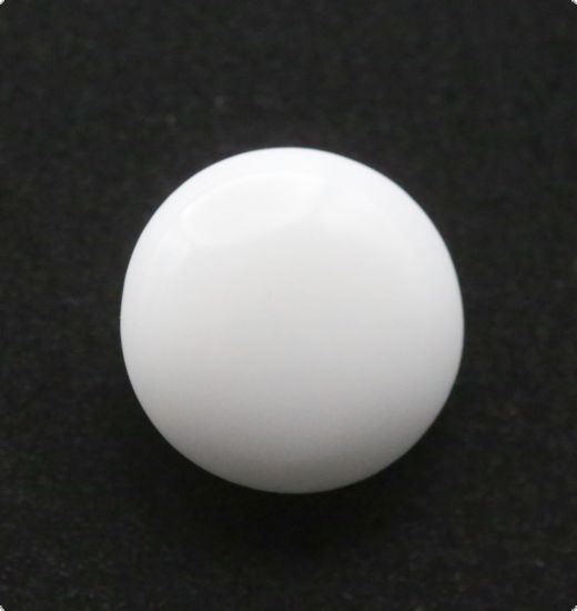 Blanc portelan alb glazurat pe o parte - Round 1,3 cm