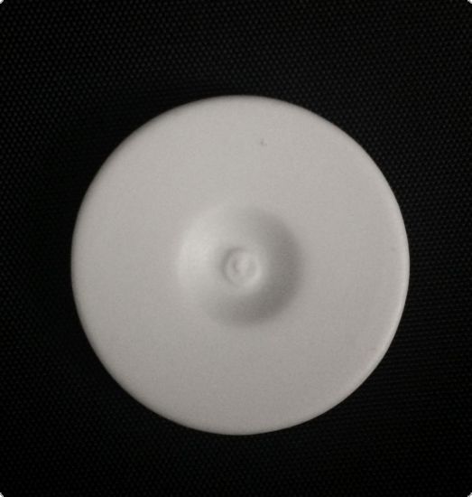 Blanc portelan alb glazurat pe o parte - Round 1,3 cm