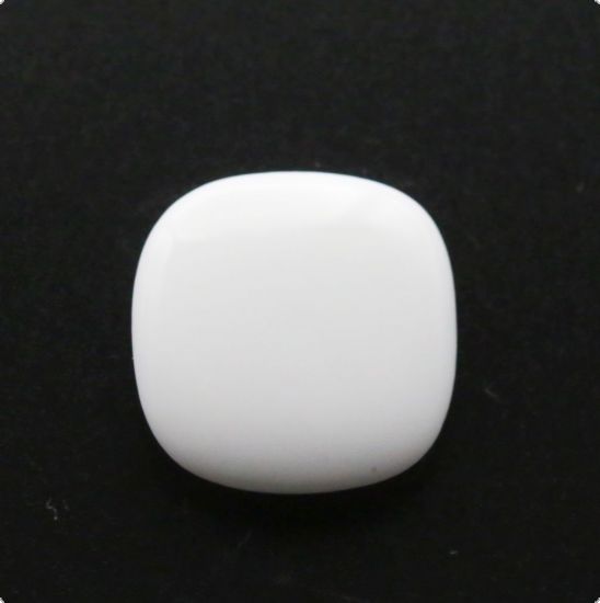 Blanc portelan alb glazurat pe o parte - Square 2 cm