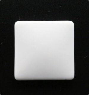 Blanc portelan alb glazurat pe o parte - Square 3,3 cm