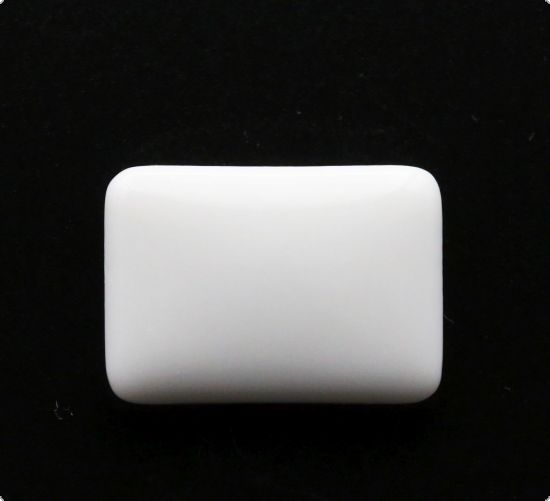 Blanc portelan alb glazurat pe o parte - Rectangle 2,4 cm