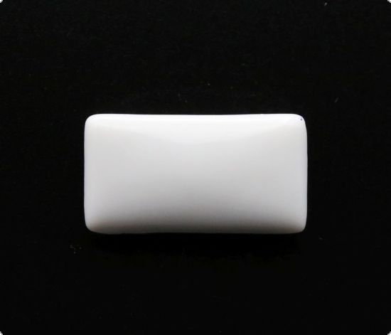 Blanc portelan alb glazurat pe o parte - Rectangle 2,9 cm