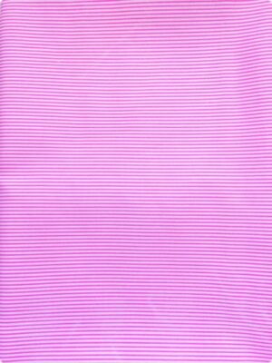 Metraj sintetic imprimat cu dungi subtiri paralele, 100 x 75 cm - Pink and White