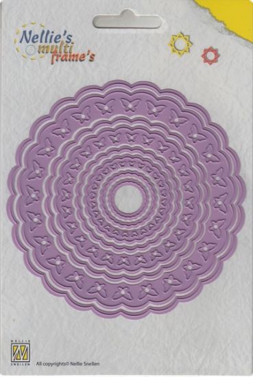 Set 8 matrite Nellies Multi Frame - Rosette Butterflies