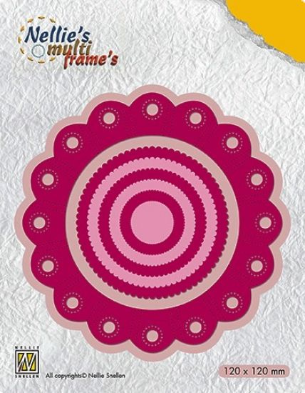 Set 7 matrite Nellies Multi Frame - Rosette Round