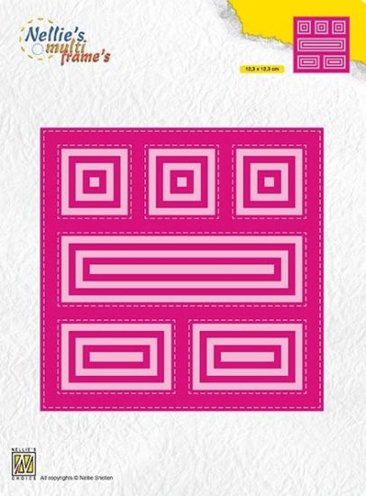 Set 25 matrite Nellies Multi Frame - Block Die Square