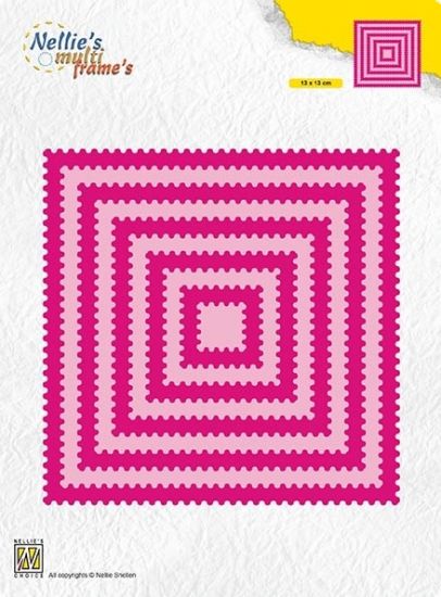 Set 13 matrite Nellies Multi Frame - Dies Square Waves