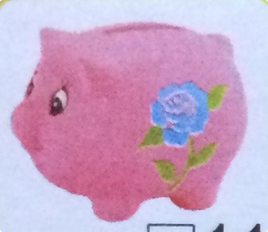 Pusculita din ceramica - porc